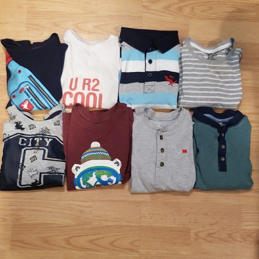 Lot of 8 Long Sleeve Tops Size 3
